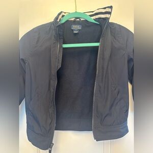 POLO by RALPH LAUREN Size 5 Boys Navy Long Sleeved Bomber Jacket with Pockets